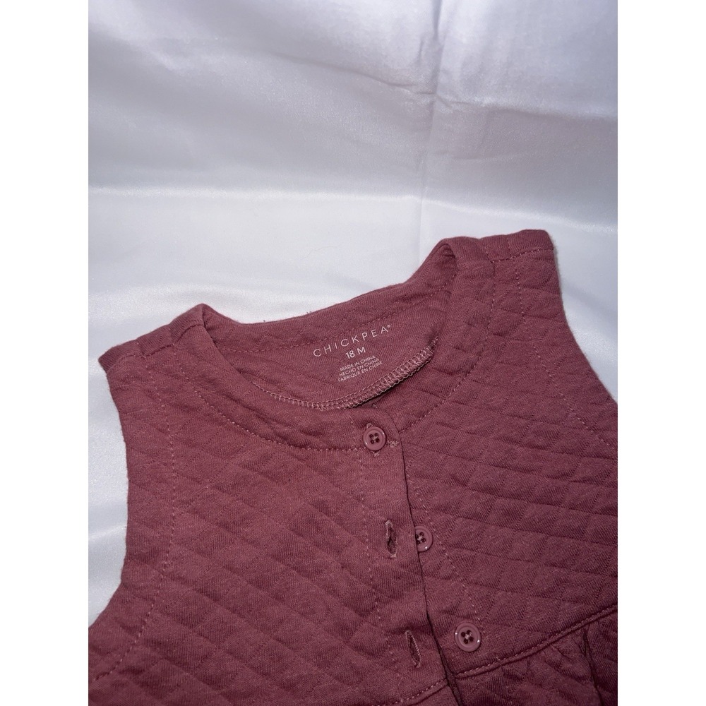 Chickpea Baby Quilted Vest/ Dress Size 18 Months No Flaws No Rips No Stains
